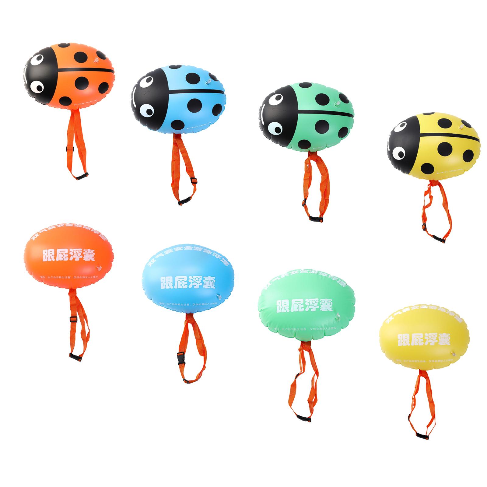 Swim Buoy Open Water - オープンウォーター用スイムブイ スイミングベルト バブルフロート 調節可能なウエスト付き ボート用 トライアスリート