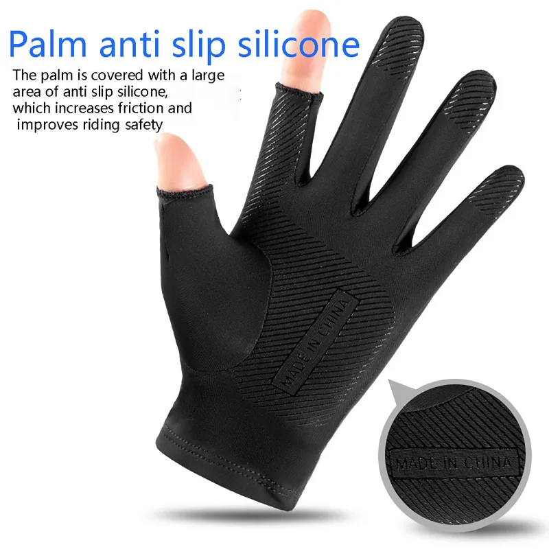 アイスシルクハーフフィンガーサイクリンググローブ 男女兼用  - Spearfishing Glove のレビューと価格