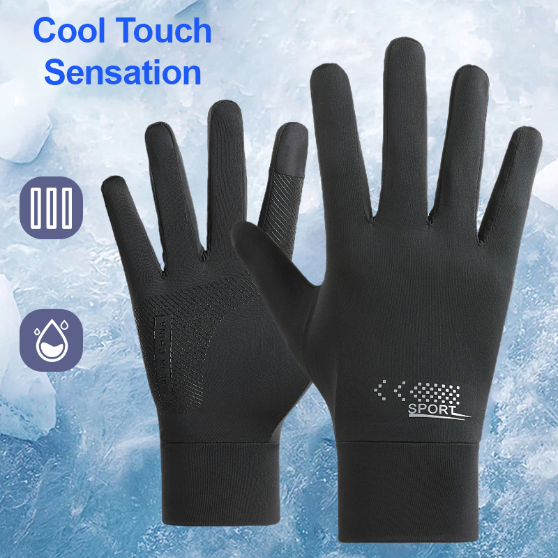日焼け止め手袋男性用サイクリング釣り運転夏冷却二本指カットタ - Spearfishing Glove のレビューと価格