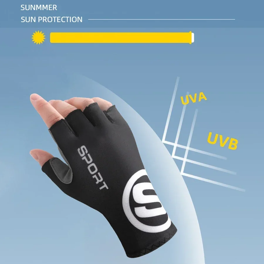 サイクリンググローブ 通気性 滑り止め 日焼け止め ハーフフ - Spearfishing Glove のレビューと価格