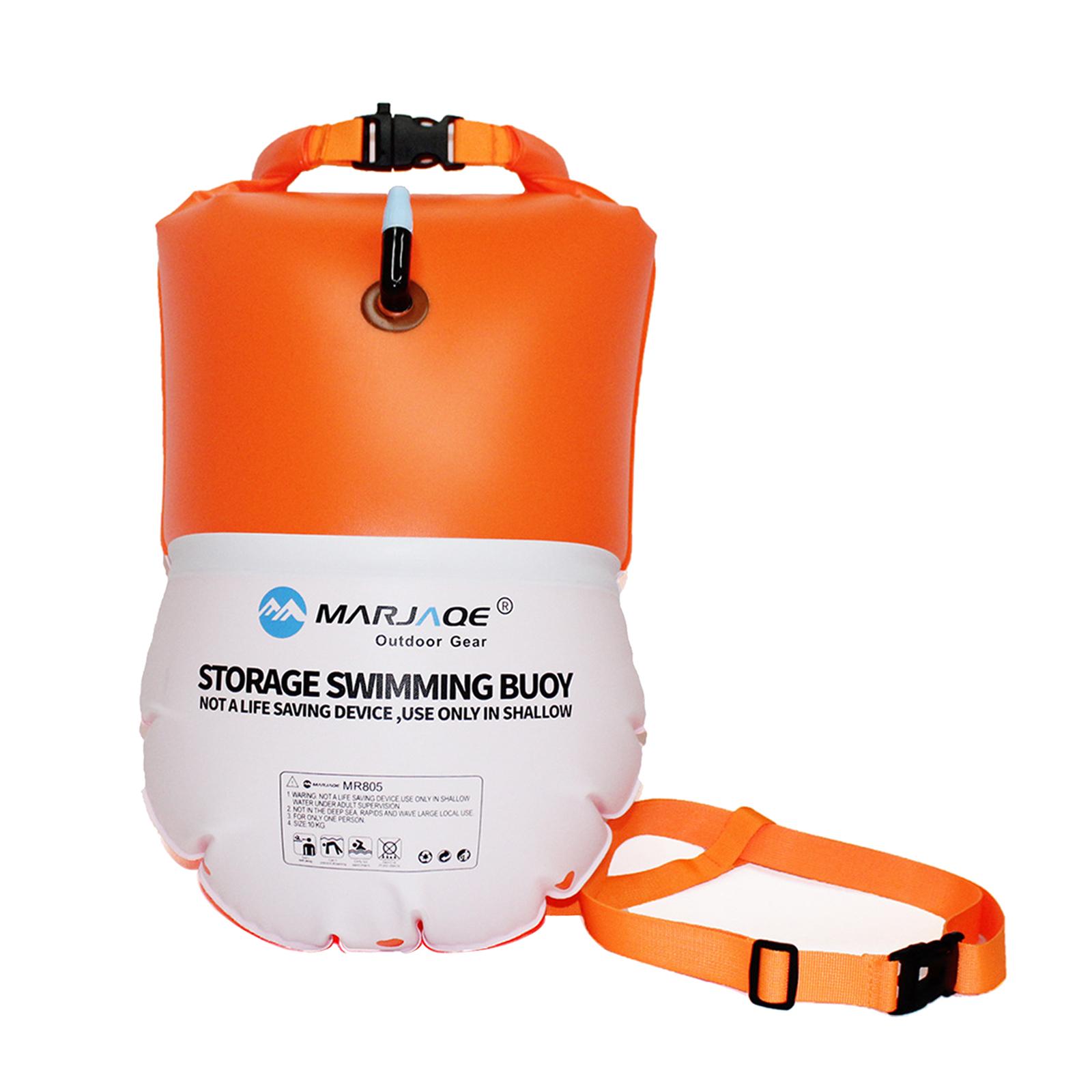 20L PVCスイムブイフロート、調節可能なウエストベルト付 - Swim Buoy Open Water のレビューと価格