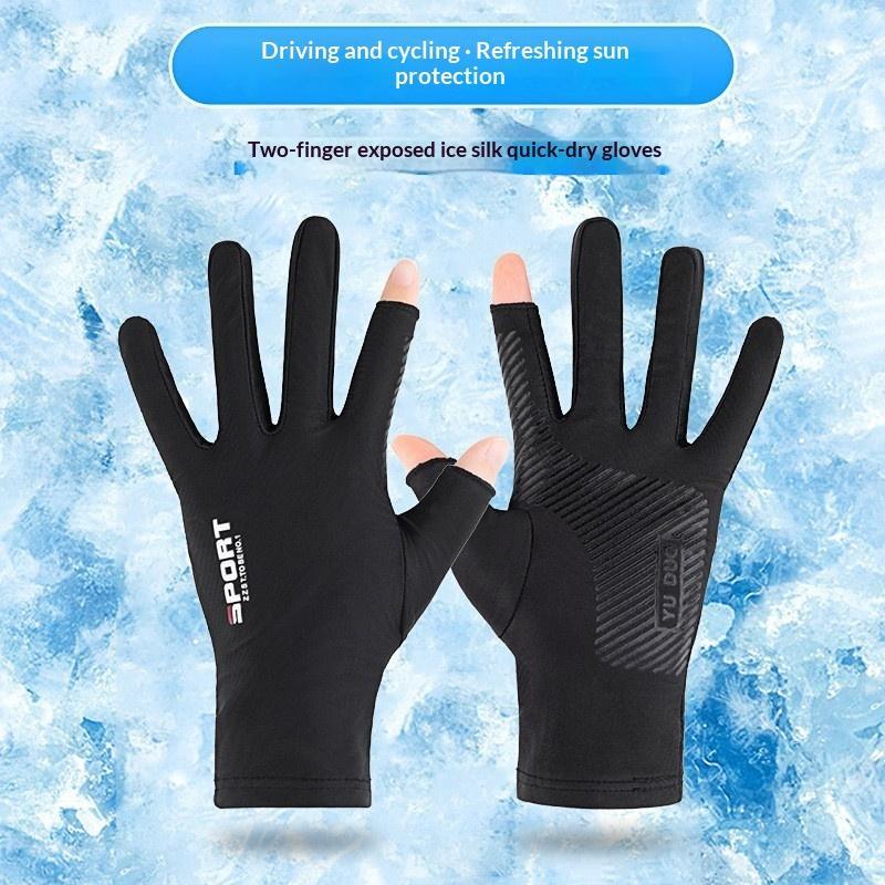 *1 ペアの通気性のある滑り止めスポーツグローブ、2 つの露 - Spearfishing Glove のレビューと価格