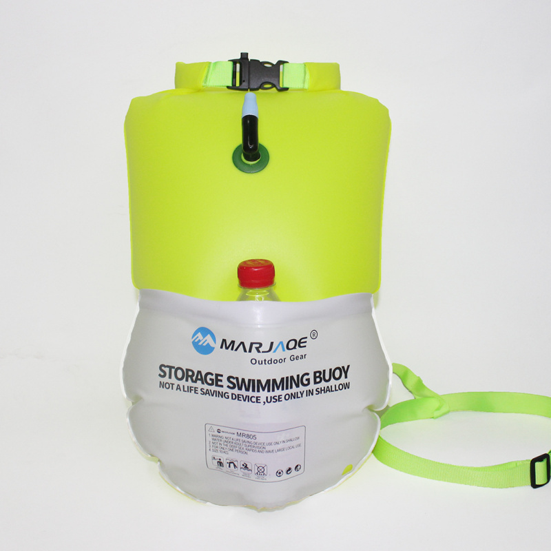 MARJAQE収納式スイムブイ（ウォーターボトルポケット付き - Swim Buoy Open Water のレビューと価格