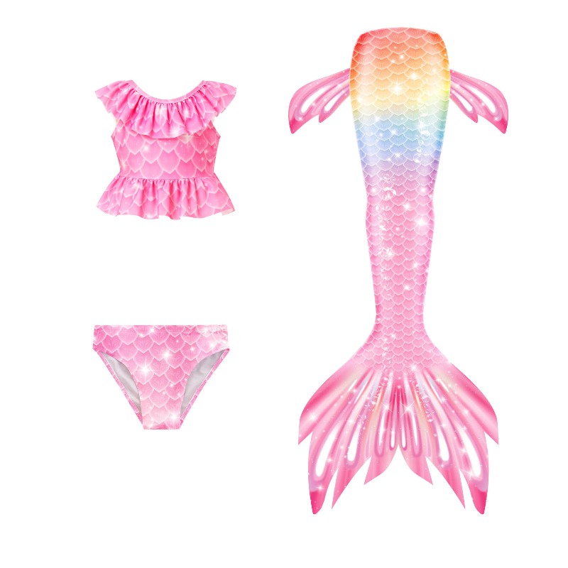 女の子マーメイドテールコスプレ衣装ビーチ水着プリンセススタイ - Aquatic Sports Wear のレビューと価格