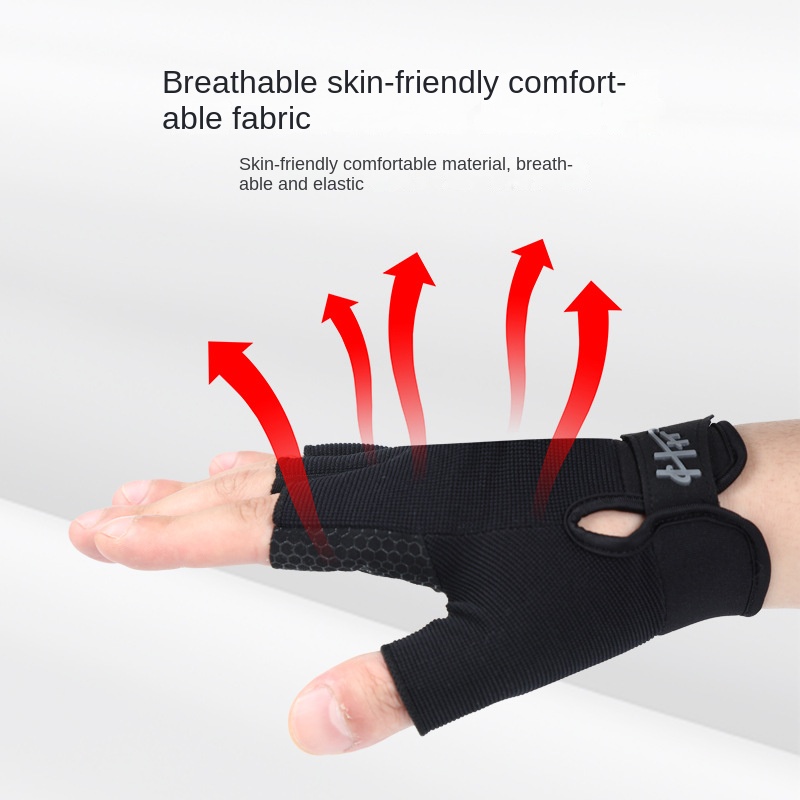 ハーフフィンガー滑り止めフィッシンググローブ,1ペア,通気性 - Spearfishing Glove のレビューと価格